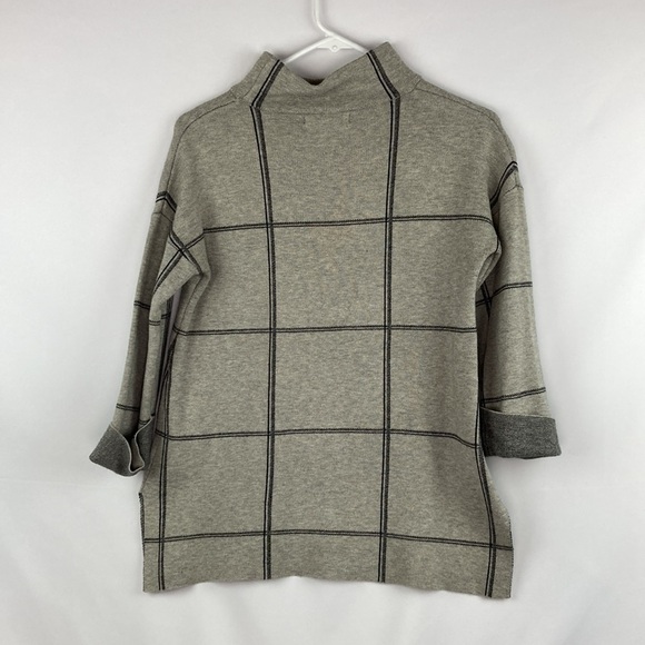Tahari windowpane 1/2 sleeve sweater - Picture 4 of 5